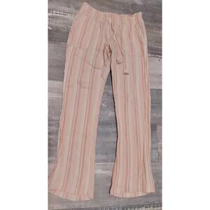 Roxy Beach Pants Toast Paradise Stripe size Large